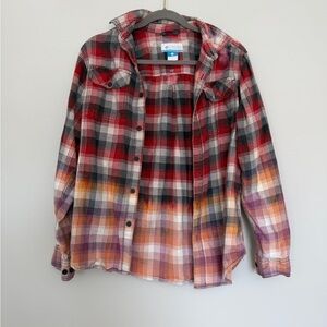 Columbia Ombré Plaid Flannel Shirt